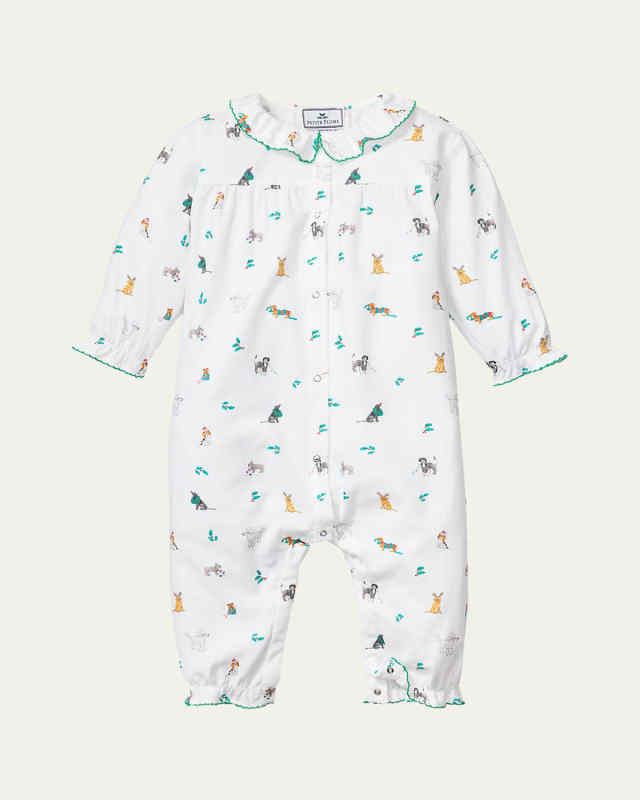 Girl's Madeline Jingle Paws Coverall, Size Newborn-24